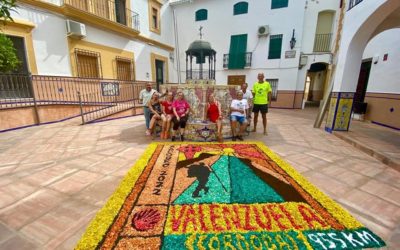 Valenzuela con la Alfombra Mundial Xacobeo 2022